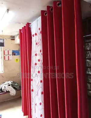 Plain Red Curtains Curtains Environmental Friendly Robertson's