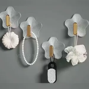 Punch-Free Wall Hanging Hooks 5pcs