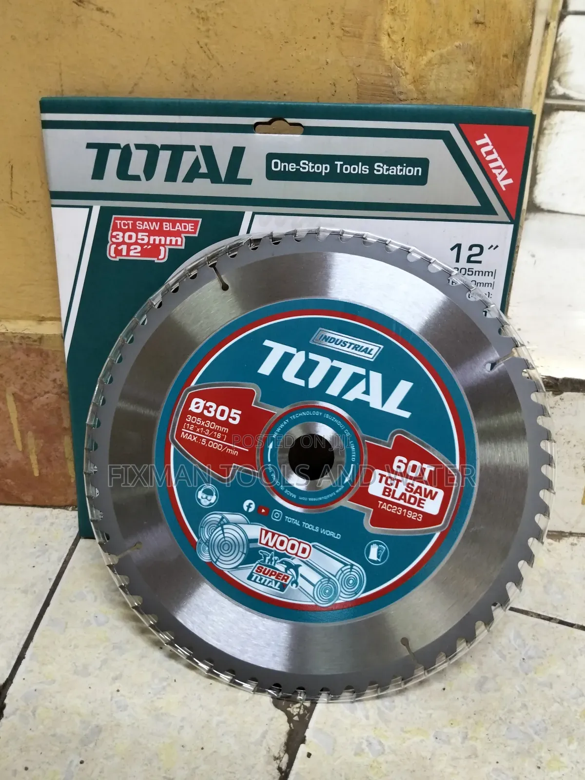 Total Circular Saw Blade 12" Inches 305mm 60t Sharp