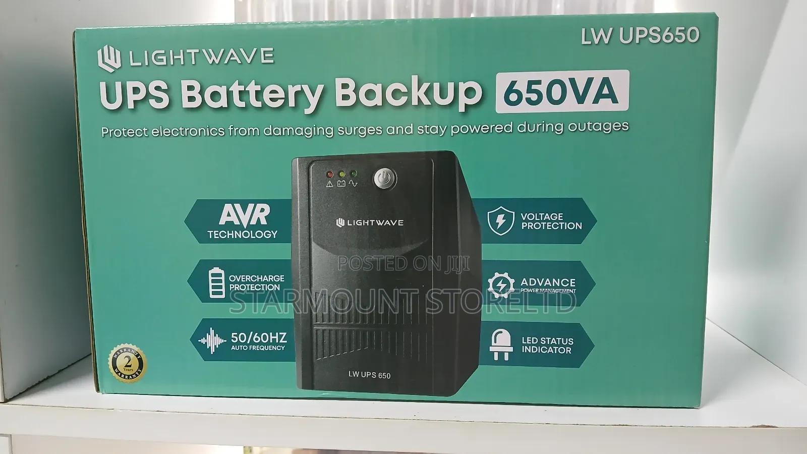 Ups Battery Backup 650va