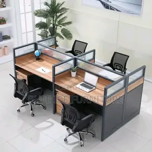 Executive Working Station for 4 With Office Chair
