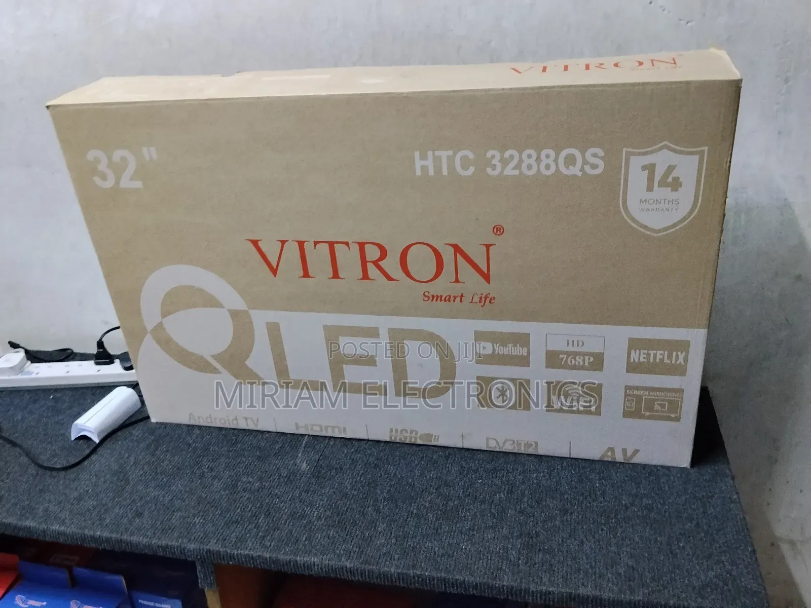 Vitron 32′′ Qled Smart Android Frameless With Bluetooth