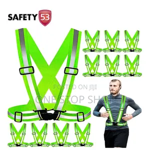 2pcs Reflective Vest Jacket For Cycling And Running