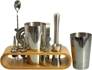 12pc Stainless Steel Tin on Tin Bar Cocktail Set Now Available