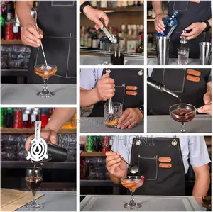 Bartender Kit 12 Piece Set Cocktail Shaker (* Tin on Tin )