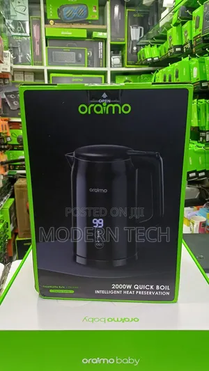 Oraimo 304 Stainless Steel Smart Electric Kettle 2000w – 1.7l Capacity