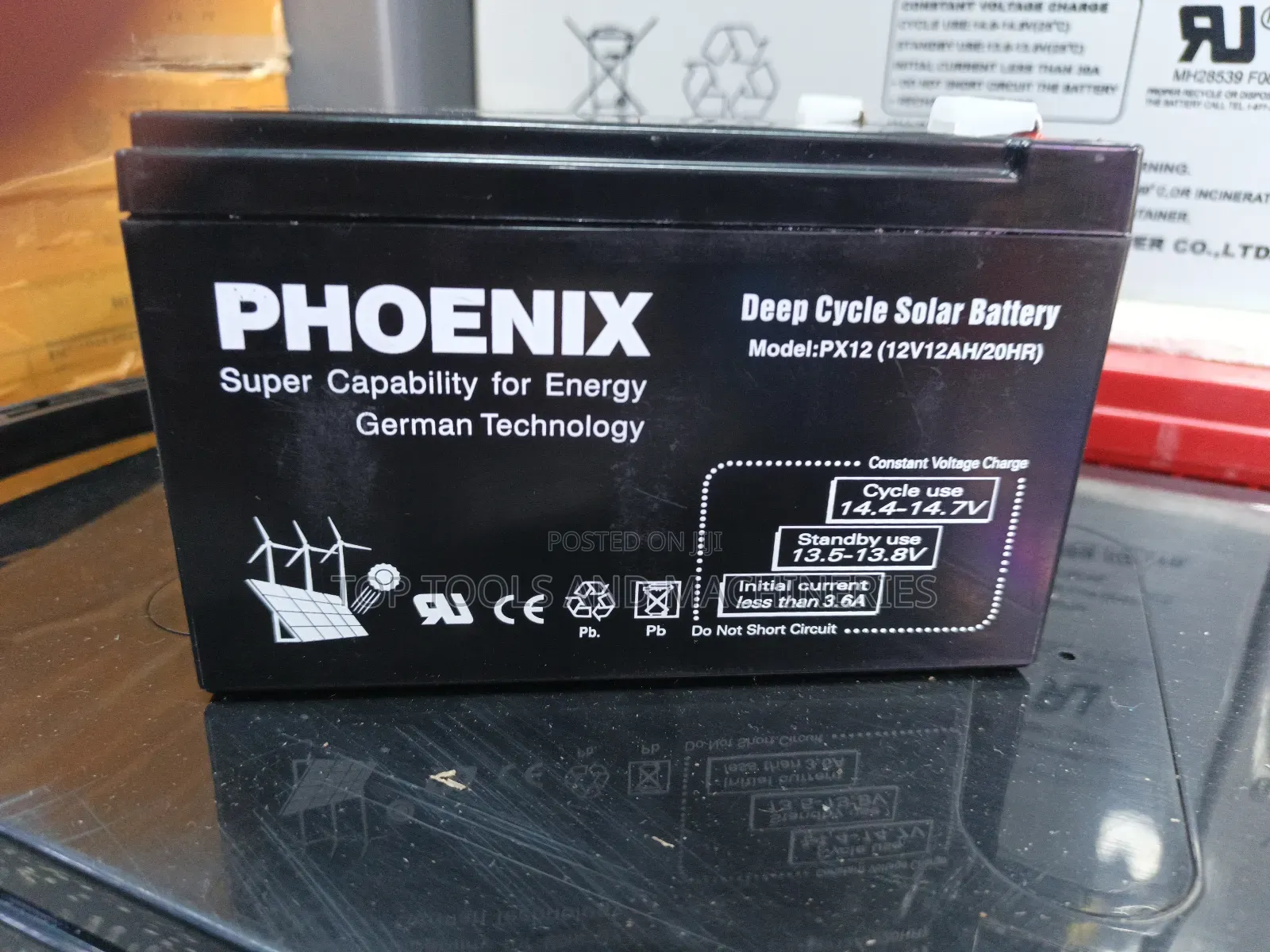 Phoenix 12v 12ah Deep Cycle Solar Battery(German Type)