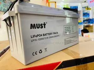Must 12.8v 200ah(2.56kwh)Lifepo4 Lithium Iron Solar Battery