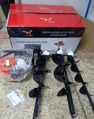 4 Stroke Earth Auger High Quality/ Earth Auger With 3 Working Bits