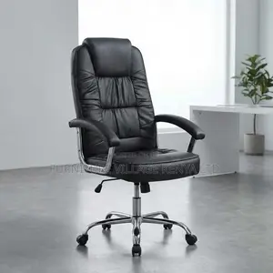 Office Chair High Back, Pu Leather, Black