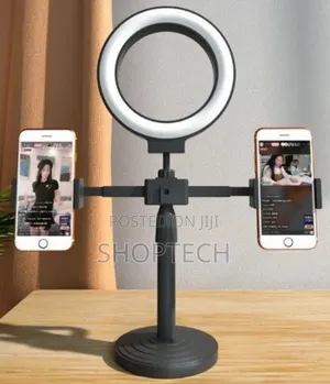 Double Stand Holder With 6inch Ringlight