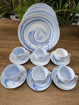18 Pieces Dinner Set Plate With Coffee Cup