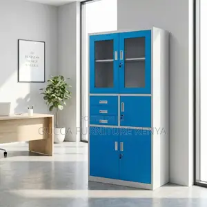 2-door Blue Filling Steel Safe Cabinet