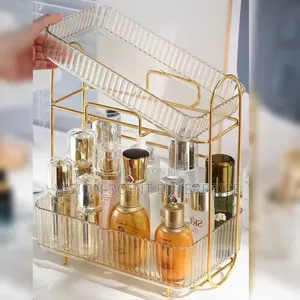 Acrylic Double Layer Cosmetic Organizer