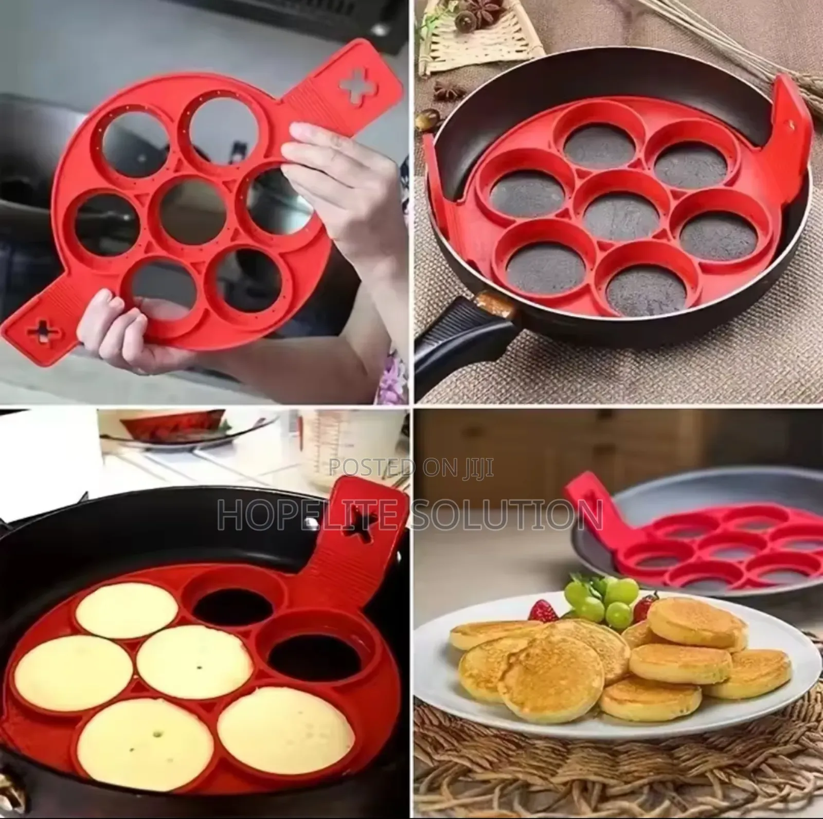 Silicone Pancake Non Stick Moulds Available