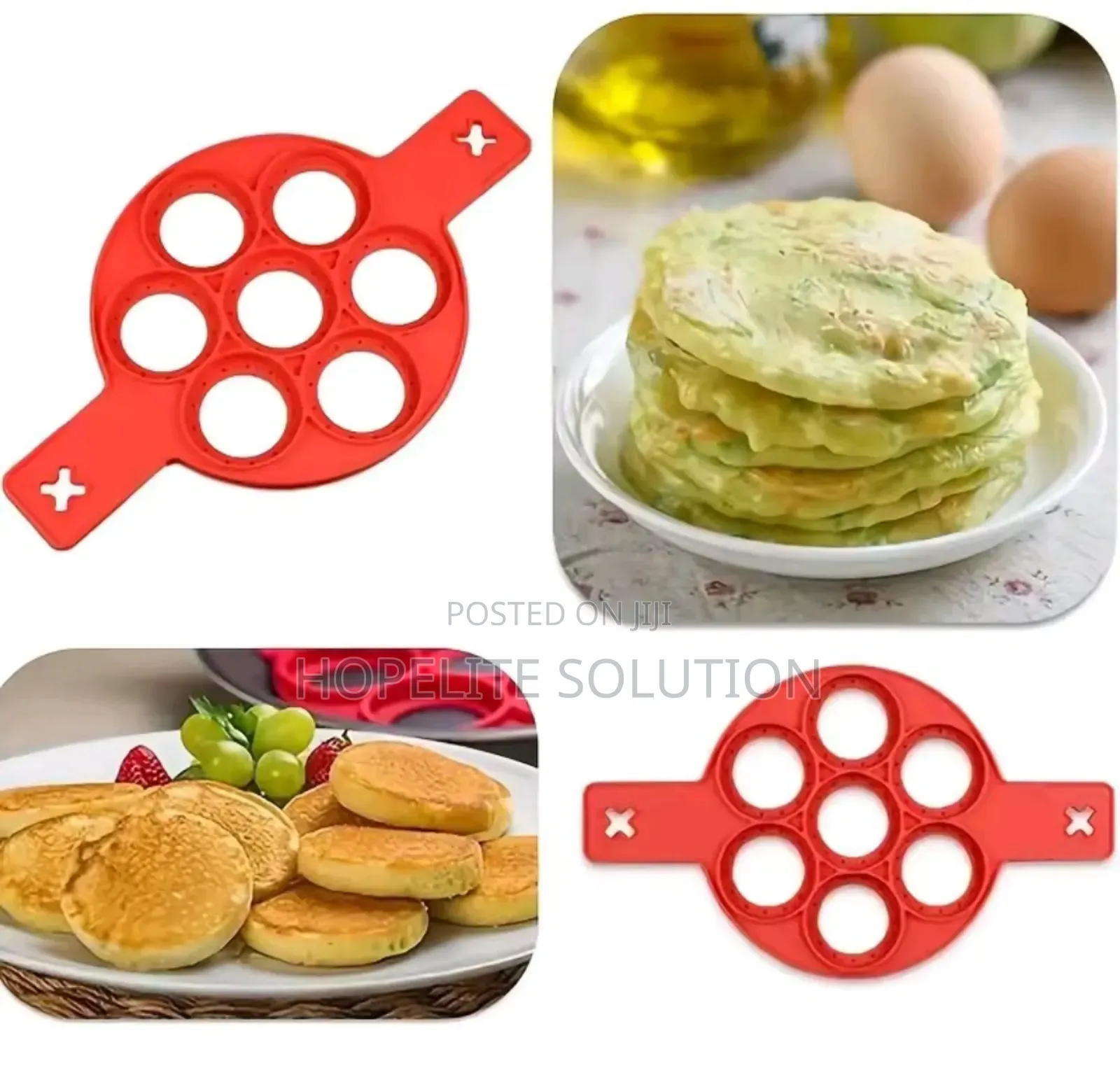 Silicone Pancake Non Stick Moulds Available
