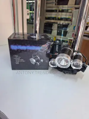 High Brightness 3 Led Headlamp 4 Modes For Adventure Use
