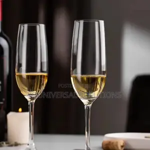 *Long Champagne Glass Set* Contain 6 Glasses