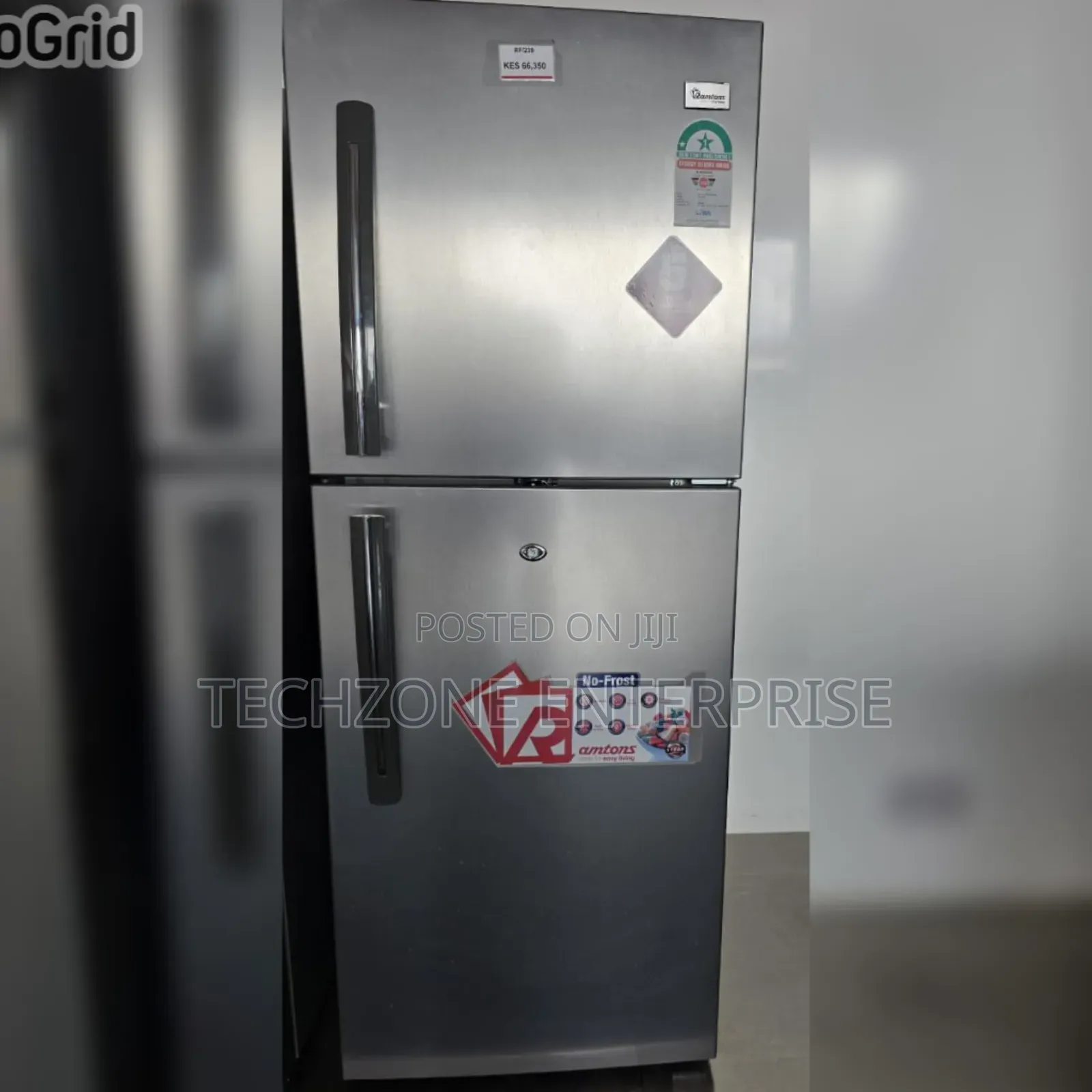 Ramtons Rf/239-196l Non-Frost Double Door Refridgerator, With Handle 