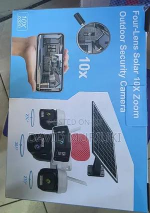 Ultra Hd Solar Security Camera – Quad Lens + 10x Zoom.