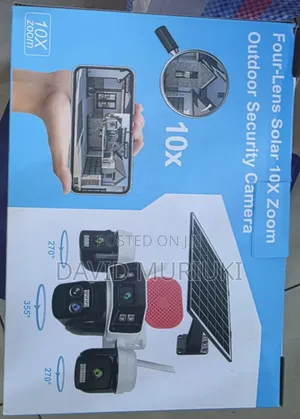Professional Solar PTZ Cameras – 10x Zoom, 4-Lens View