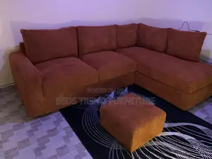 Memorable Orange 6 Seater L Sofa
