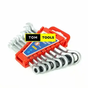 8pcs Ratchet Combination Spanner Set