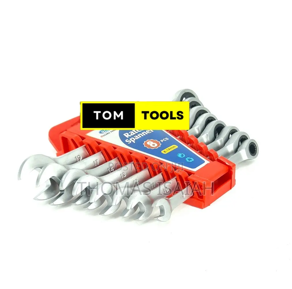 8pcs Ratchet Combination Spanner Set