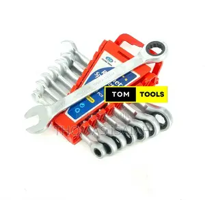 8pcs Ratchet Combination Spanner Set