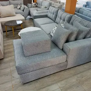 6 Seater L Sofa With a Puff