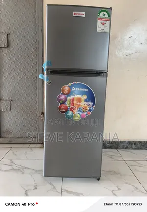 Premier 128l Double Door Fridge
