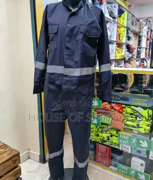 Silver Reflects Grey Navy Overall