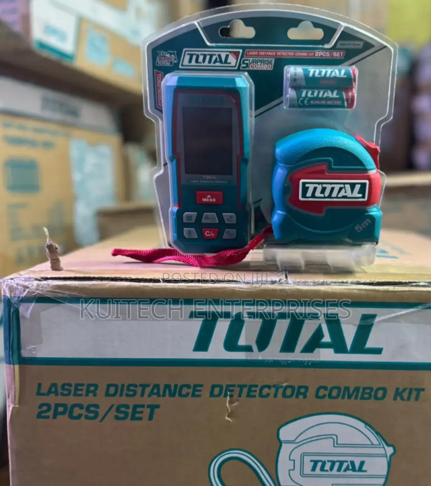 Total Laser Distance Detector Combo Kit Laser 100m