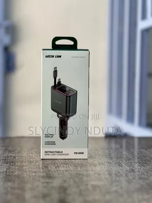 Green Lion Restactable 90w Car Charger