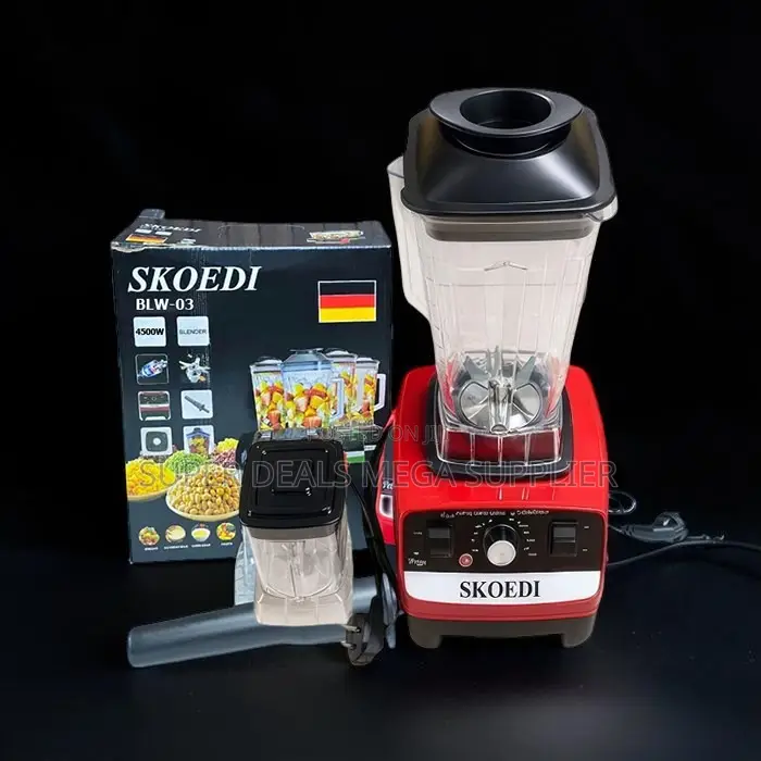 4500 Watts 2 in 1 2.5l Large Capacity Double Cup Blender and Grinder