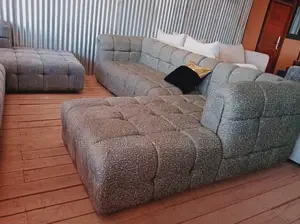 Warm Cushioned 6 Seater Bubble L Seat