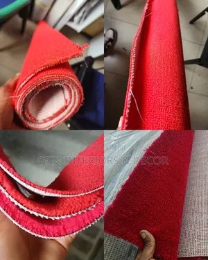 Shining Red Wall to Wall Carpets for Pulpit Area and Office