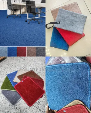 Ocean Blue/Sky Blue Wall to Wall Carpets for Office Carpeting
