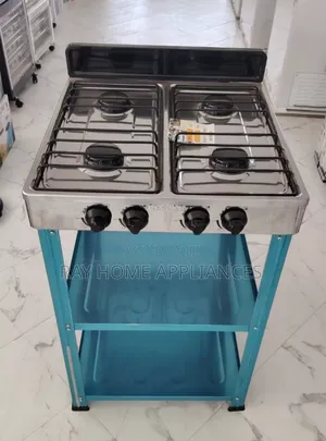 Four Burner Rebune Standing Gas Stove With Shelves