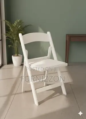 Durable White Folding Table for Event Use