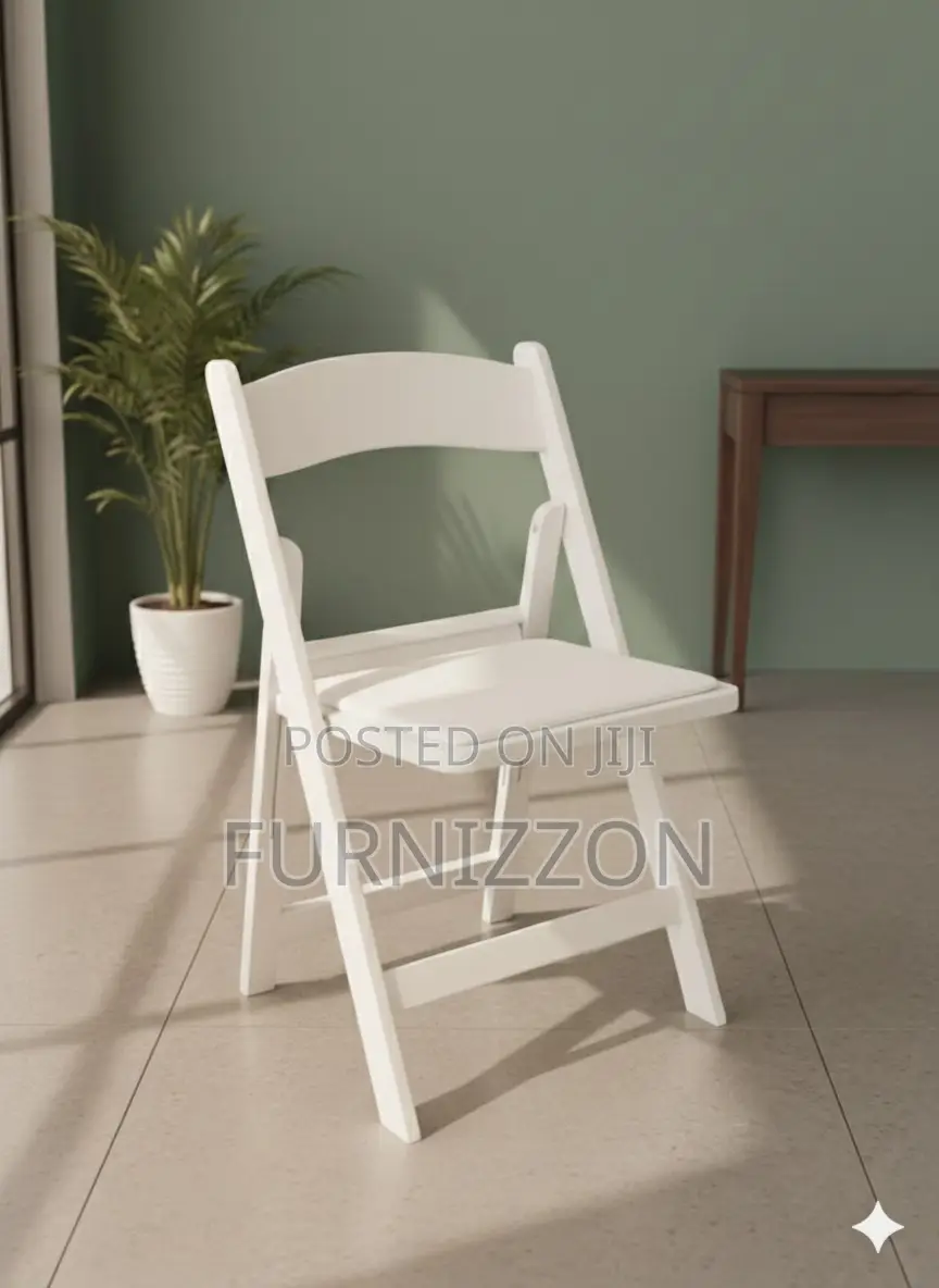 Durable White Folding Table for Event Use