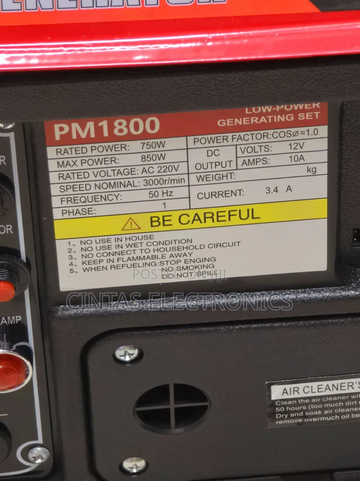 Premier Gasoline Generator Pm1800