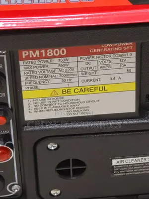 Premier Gasoline Generator Pm1800