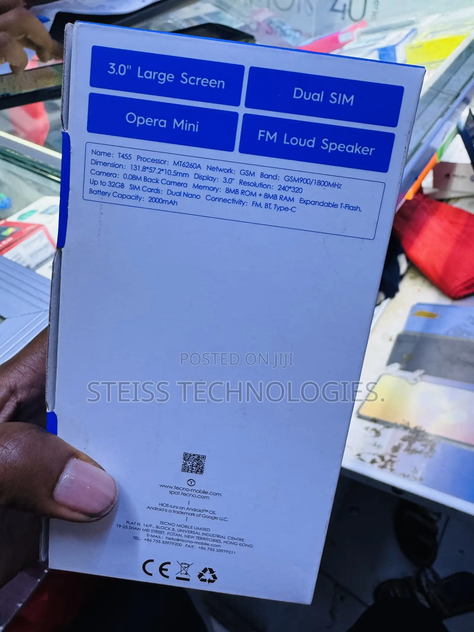 New Tecno T455 Black