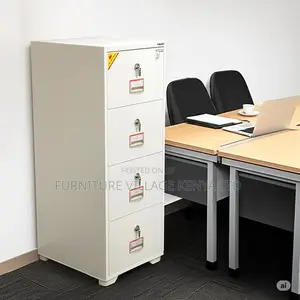 Office Cabinet; 4 Drawer Fireproof Safe Storage Cabinet