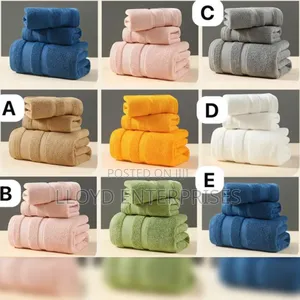Set of 3pcs Cotton Bathing Towel