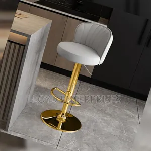 European Luxury Leather Bar Stool