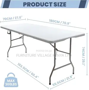 Foldable Table; 180cm Foldable Plastic Table
