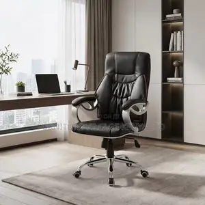 Office Chair; Ergonomic Executive Leather Office Seat