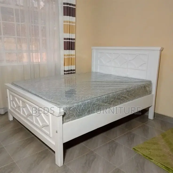 Modern White Classy 5 by 6 Bed